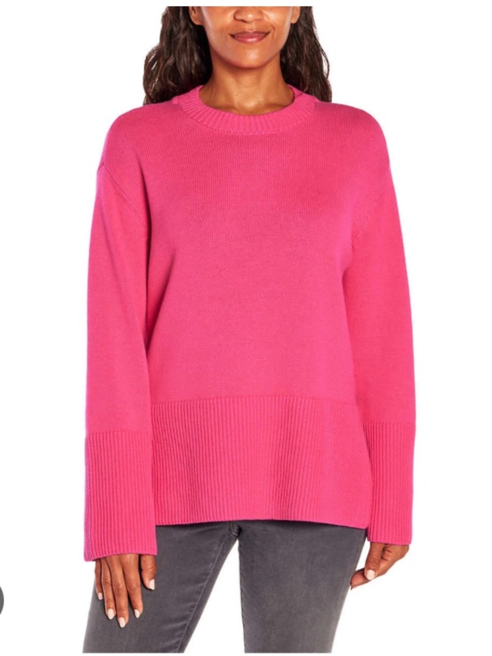 GAP Bright Pink Oversized Knit Sweater